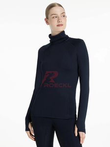 Femmes élégantes équitation couche de base en gros doux respirant léger conception confortable stretch vêtements équestres - Product Image 6