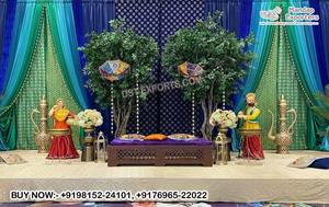 Marocain traditionnel pour scène indienne Mehndi Sangeet superbes arrangements intérieurs Mehndi USA mariage musulman scène de fonction Heena - Product Image 5