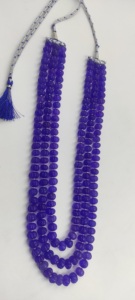 Cuarzo verde 10-12mm forma de calabaza piedras preciosas cuentas lisas collar longitud 22 pulgadas 4 capas cuarzo melón collar vintage con cuentas - Product Image 6