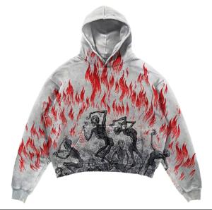 Logo personnalisé Oem de haute qualité épaissir 380g pull à broderie lourde unisexe sweats fournisseur sweat à capuche polaire pour hommes - Product Image 3