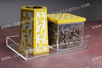 Juego de quemador de incienso islámico personalizado listo para enviar fragancia de madera Natural con perla Benzoin perfumado artículos para el hogar portavelas