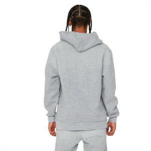 Prince Industry Streetwear personnalisé hommes survêtement évasé français éponge ourlet brut à capuche pantalon de survêtement évasé lourd et ensemble de sweats à capuche - Product Image 3
