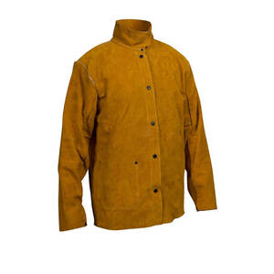 Vestes de soudage en croûte de cuir de vache, conception personnalisée de haute qualité, Protection de travail à manches longues, toutes tailles adultes - Product Image 6