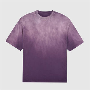 Vente en gros sur mesure Chemises pour hommes Épaule tombante Designer T-shirt lourd 300 g/m² lavé à l'acide T-shirt en coton vintage lavé à l'acide - Product Image 5