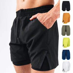 Pantalones cortos deportivos para hombre, ligeros, transpirables, de secado rápido, para correr, entrenar, atléticos, con cintura elástica, ropa deportiva cómoda para hacer deporte - Product Image 3
