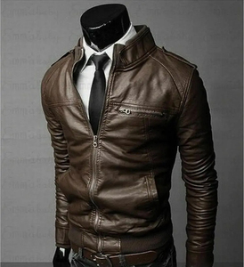 Veste en cuir Veste en cuir de mode pour hommes Veste en cuir de haute qualité fabriquée au Pakistan - Product Image 2