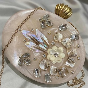 100% pochette en résine beige perle de qualité supérieure - Product Image 3