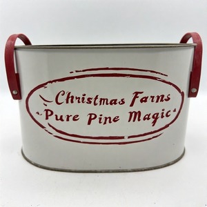 Planteur de Noël Frosty Forest avec texture métallique classique pour tenir des guirlandes de fleurs de vacances et un décor de jardin saisonnier - Product Image 3