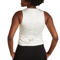 Gilet court sans manches en duvet pour femme, en molleton de coton écologique et respirant, couleurs personnalisables, haute qualité, vente en gros 2026