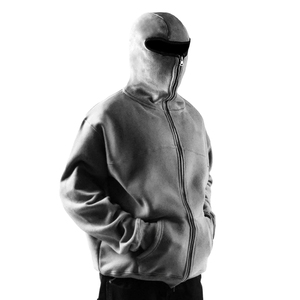 Sweat-shirts à capuche zippés de fabrication OEM, 430-500 g/m², streetwear lourd, broderie personnalisée, sweat-shirts à capuche zippés de haute qualité - Product Image 1