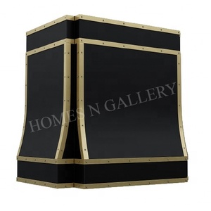 Custom Designed Stainless Steel Grey <b>Range</b> <b>Hood</b> Shell Elegant Towel Bar Kitchen canopy for fire unique handmade in India China - Product Image 6