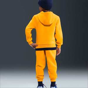 Sweat à capuche épais en molleton de coton à épaules tombantes pour homme, logo personnalisé, fermeture éclair, impression, broderie, automne, surdimensionné, streetwear tendance - Product Image 2