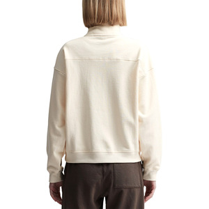 2025สเวตเตอร์แบบสวมหัวซิปครึ่งแขนยาวผ้าฟลีซลำลองสำหรับผู้หญิงกันน้ำได้สำหรับฤดูหนาว - Product Image 3