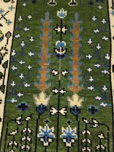 พรมพื้นที่ทำด้วยผ้าขนสัตว์สไตล์อินเดียร่วมสมัยผ้าทอมือสูงลายทางกว้างลายแอบสแตรกต์สไตล์ปรับปรุงสำหรับห้องนั่งเล่นผ้าฝ้าย - Product Image 5