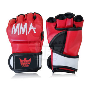 ถุงมือ MMA หนังคุณภาพพรีเมียม ระบายความชื้นได้ดี สวมใส่สบาย ปิดด้วยแถบตีนตุ๊กแก รับทำโลโก้ตามสั่ง ขายส่ง แบรนด์ส่วนตัว SAQIB CO - Product Image 6