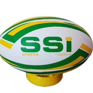 High Quality Size 5 Rugby Union Match <b>Ball</b> Custom Design with Strong Rubber Grip - Product Image 1