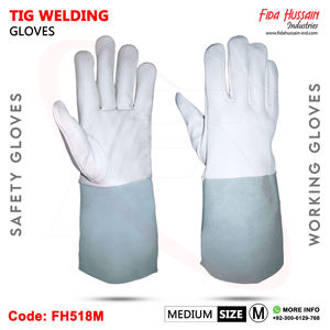 2025 Meilleure vente gants de soudage TIG gants de sécurité en cuir de chèvre avec poignets en cuir de vache fendu gants luvas de soldagem tig - Product Image 3