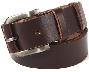 Cinturón Formal de Cuero Genuino para Hombre, Resistente, de Grano Completo, con Hebilla de Aleación - Product Image 2