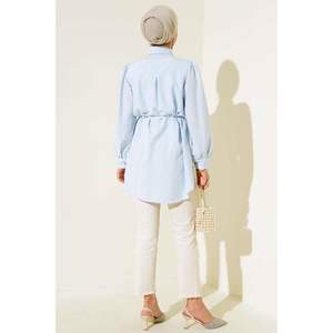 Chemise Rayée Boutonnée Stone Bleu - Product Image 3