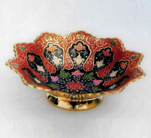 Bols à fruits décoratifs en laiton Stockage de table en laiton de luxe royal écologique Bols décoratifs de designer. - Product Image 4