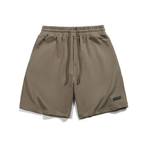 กางเกงขาสั้นจ็อกเกอร์ผู้ชายดีไซน์ล่าสุด ผ้าฝ้ายแท้ 100% เอวยางยืด มีเชือกผูก กระเป๋าสามช่อง กางเกงกีฬา - Product Image 5