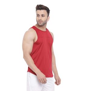 Camiseta sin mangas de entrenamiento de algodón con etiqueta privada personalizada para hombre, camiseta sin mangas cortada de gran tamaño para gimnasio y Fitness para hombre - Product Image 5