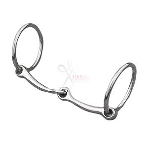 Bocado de Acero Inoxidable Multiusos para Caballos, Bocado de Anillo para Entrenamiento, Control Suave, Reutilizable, Equipo Ecuestre-HASHIR HI-HB-04 - Product Image 1