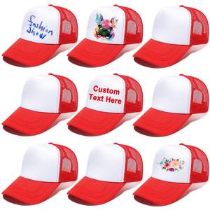 OEM personalizado impreso logotipo 100 poliéster sublimación camión malla gorra 3D Puff impresión espuma camionero sombrero masculino Golf gorras - Product Image 3