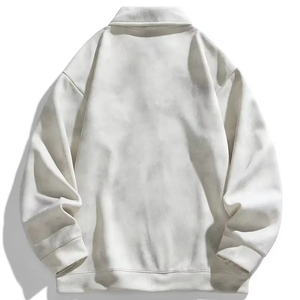 Chemise décontractée pour homme en coton 100% uni, manches courtes, col boutonné, beige clair, noir, blanc, tissu doux et confortable - Product Image 2