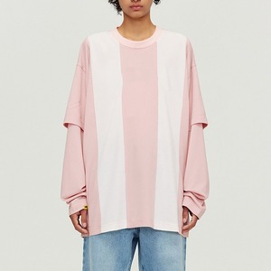 T-shirt élégant pour homme à double couche respirant 100% coton, style streetwear confortable, look moderne décontracté, taille plus - Product Image 3