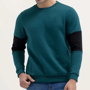 Sweat-shirt en tricot doux, pull-over aéré, coupe décontractée, sweat-shirt décontracté pour homme, flexible, respirant, confortable, sweat-shirt superposable - Product Image 2