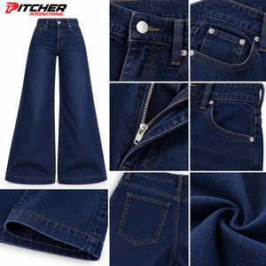 Wholesale Womens <b>Jeans</b> Stovepipe <b>Jeans</b> Cotton Denim for Boutique Retailers Custom Logo Private Label Supply - Product Image 6