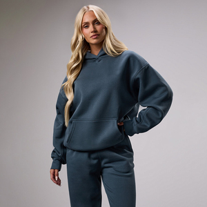<b>Women</b> Plus Size Sportswear Tracksuit Sweatsuit Custom Logo Fitness <b>Fleece</b> <b>Jogger</b> Sets Winter Workout Sweatshirt Sweatpants Logo - Product Image 2