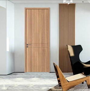 Porte intérieure en bois massif finition polymère, panneau de porte en chêne américain de 40 mm d'épaisseur, MDF, pour chambre d'hôtel, appartement, chambres d'hôtel - Product Image 1