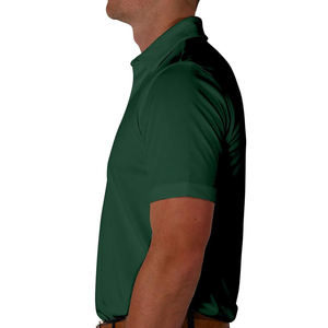 Polo de golf para hombre, camiseta atlética de poliéster 100% elástica transpirable que absorbe la humedad de secado rápido para ropa deportiva - Product Image 2