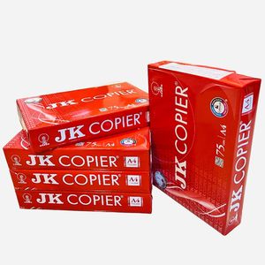 Papier de copie JK A4 80 g/m² format 210x297 mm pour fournitures de bureau internationales, achat en gros par conteneur, impression de bureau, papier JK A4 - Product Image 1