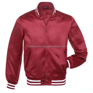 Chaqueta de Satén Color Granate para Hombre, Talla Grande, Modelo 2026 OEM, Más Vendida, 100% Alta Calidad, Precio al por Mayor, Resistente al Viento, Chaquetas de Moda de Invierno - Product Image 1