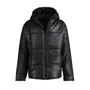 Veste d'extérieur d'hiver haut de gamme pour hommes avec logo personnalisé Doudoune en duvet de canard à texture brillante avec col montant Vestes pour hommes personnalisables - Product Image 1