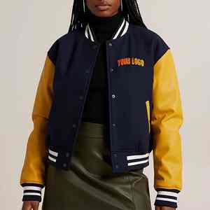 Chaqueta Universitaria de Béisbol Personalizada de Alta Gama para Hombre, Chaqueta Universitaria con Cuello Marinero Personalizado - Product Image 6