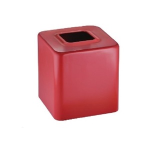Caja de pañuelos de Color rojo de alta calidad, venta al por mayor, caja de almacenamiento de servilletas de hierro, precios razonables, caja de pañuelos de Metal - Product Image 1