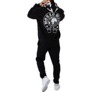 Survêtement Acid Was personnalisé de qualité supérieure pour hommes avec sérigraphie survêtement de fitness ensemble de pantalons de survêtement à capuche survêtements pour hommes - Product Image 2