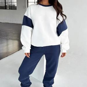 Chándal de mujer 400 GSM Joggers Sweat suit Sudadera con capucha y pantalones de chándal Set 2025 Ropa de mujer Causal Sports Suit Custom OEM - Product Image 1