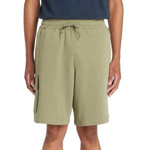 Short de survêtement en coton d'été léger de haute qualité pour hommes respirant longueur au genou vêtements de rue séchage rapide 100% coton polaire solide - Product Image 1
