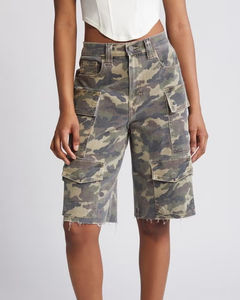 Shorts Mini Altos con Estampado de Leopardo para Mujer, con Lentejuelas y Parches, Estilo Motero, Ajustados, Elásticos, para Otoño, Sexy y a la Moda - Product Image 1