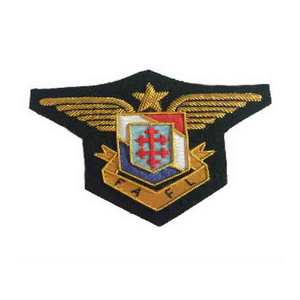 Écusson en fil de bullion blanc de style militaire OEM, écusson en fil de bullion blanc, écusson de pilote d'avion, écusson de stagiaire, écusson de capitaine - Vente en gros - Product Image 2