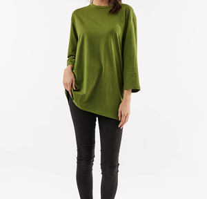 Élégant perdre surdimensionné femmes extensible confortable coton tissu haut court manches courtes T-Shirts pour les femmes couleur unie - Product Image 1