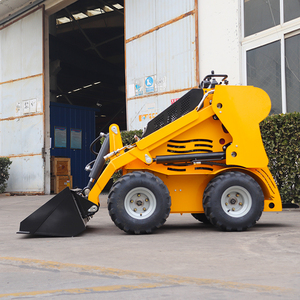 Free Shipping Euro 5 Epa Kubota Diesel Skid Steer Mini Track Skid Steer Loader 400kg 1000kg Forest Mulcher Lawn Mower - Product Image 3