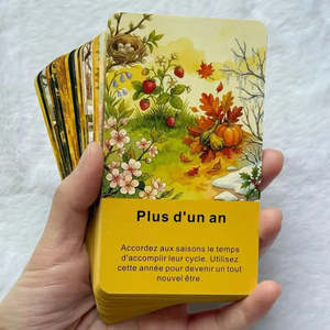 Jeu de tarot Oracle du Temps français, tarot traditionnel français pour la divination et l'interprétation - Product Image 3