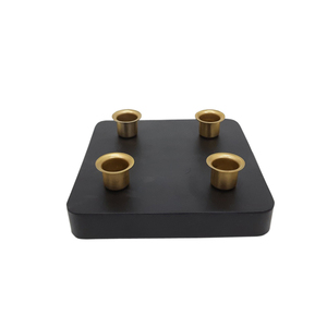 เชิงเทียนเหล็กโลหะสีดำสำหรับตกแต่งบ้านและงานเลี้ยงคริสต์มาส - Product Image 1