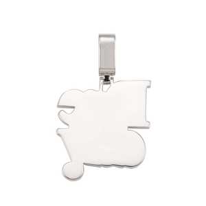 Dre Day จี้ประดับเพชรโมอิสกลมสีทอง14K แบบสั่งทำและมีสเน่ห์ออกแบบได้ตามต้องการใช้ได้ทั้งชายและหญิง - Product Image 2